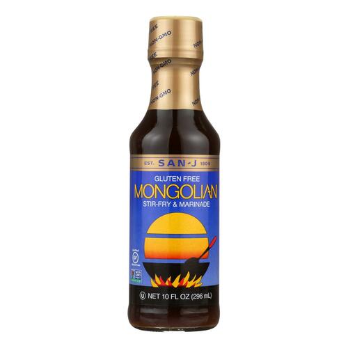 San - J Cooking Sauce - Mongolian - Case Of 6 - 10 Fl Oz. - 0075810230251