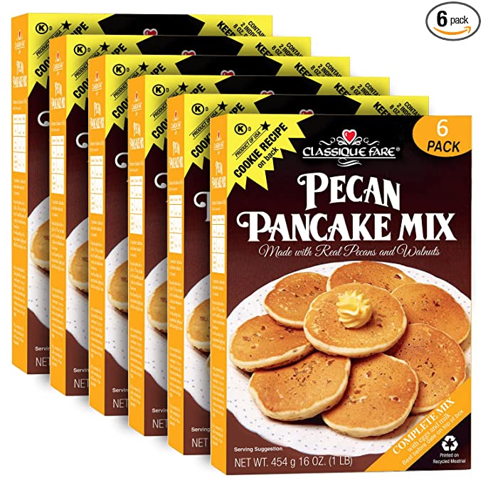  Classique Fare Pecan Pancake Mix, 16-Ounce (Pack of 6)  - 075822810052