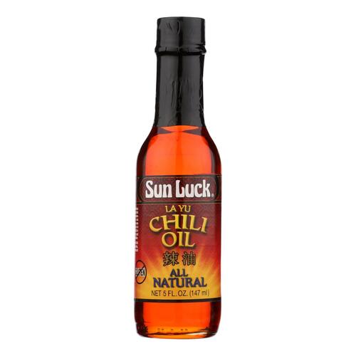 Sun Luck La Yu Chili Oil - Case Of 12 - 5 Fz - 076132090103