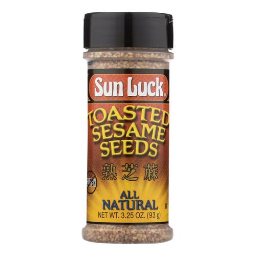 Sun Luck Sesame Seed - Toasted - Case Of 12 - 3.25 Oz - 0076132130120