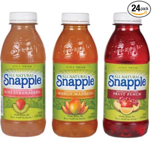 Snapple Variety Drinks, 20-Ounce Bottles (Pack of 24) - 076183260012