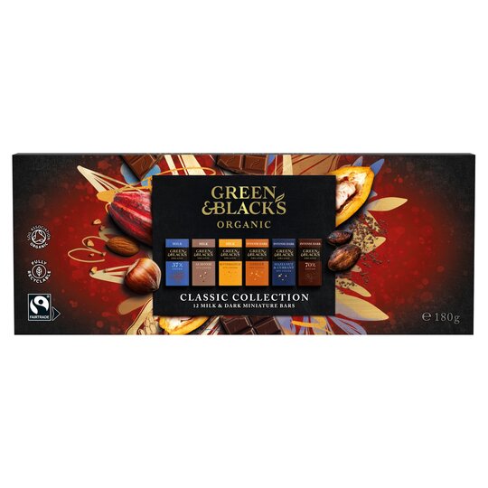 Green & black's organic the miniature bar collection chocolate bar-bundle - 7622210216861