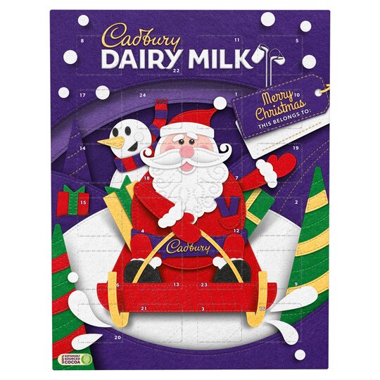 Cadbury dairy milk chocolate pieces calendar - 7622300750367