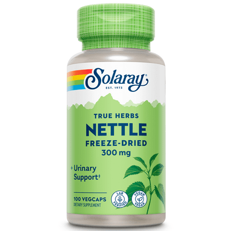 Solaray Nettle Leaf 300mg | Healthy Kidney Urinary & Prostate Support | Traditional Use for Healthy Allergy Response & Respiratory Wellness | 100 CT - 076280014105