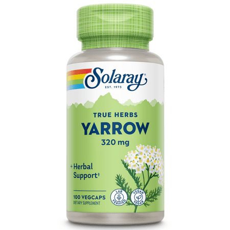 Solaray Yarrow 320mg Capsules 100 Ct - 076280016901