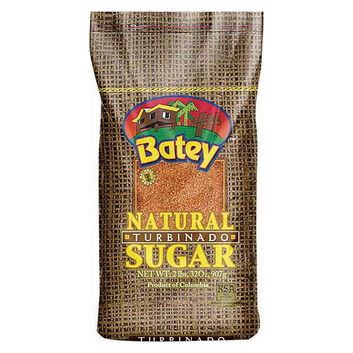 BATEY: Sugar Natural Turbinado, 2 lb - 0076290005575