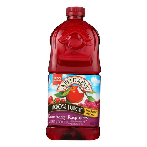 Apple & eve, 100% juice, blend of 5 juices, cranberry raspberry - 0076301722163