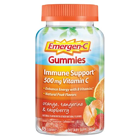 Emergen-C Adult Vitamin C Immunity Supplement Gummies Fruit Flavors 45 Ct - 076314601455