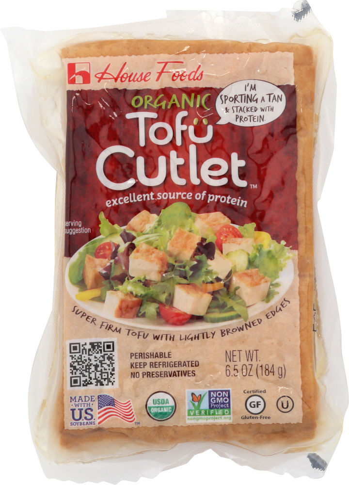 HOUSE FOODS: Organic Tofu Cutlet, 6.50 oz - 0076371021050