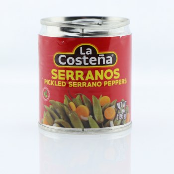 Serranos green pickled serrano peppers, serranos - 0076397003078