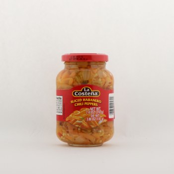 Sliced habanero chili peppers - 0076397105604