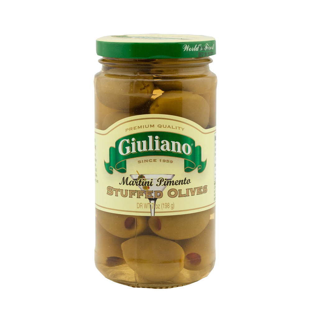 Giuliano, Martini Pimento Stuffed Olives - 076479646124