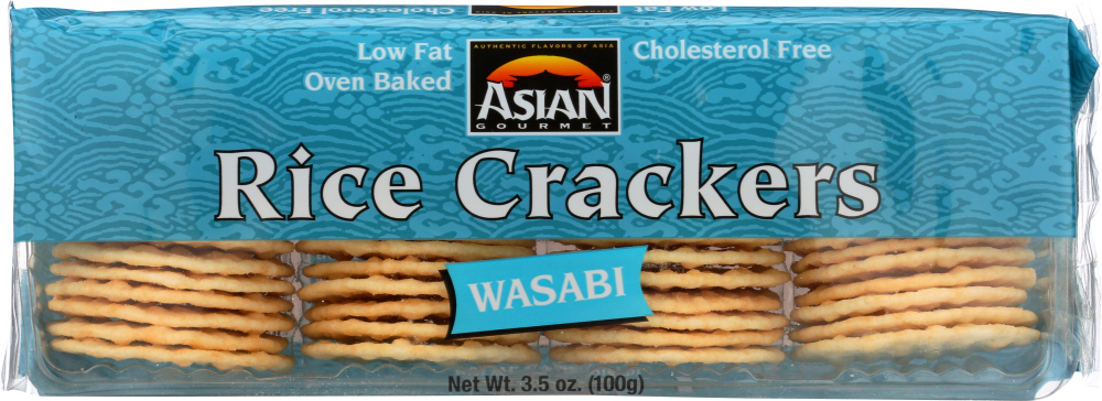 Asian Gourmet, Wasabi Rice Crackers - 076606710872