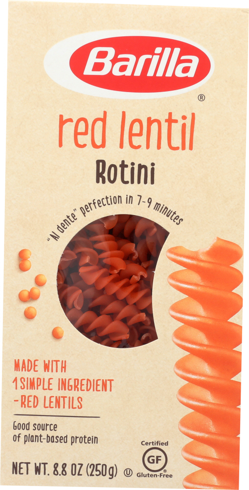 BARILLA: Red Lentil Rotini, 8.8 oz - 0076808008470