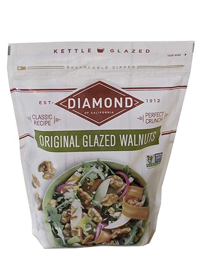 Diamond of California Original Glazed Walnuts, 32 oz, 1 Pack - 076811873072