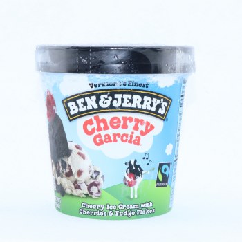Cherry garcia ice cream with cherries & fudge flakes, cherry garcia - 0076840100156