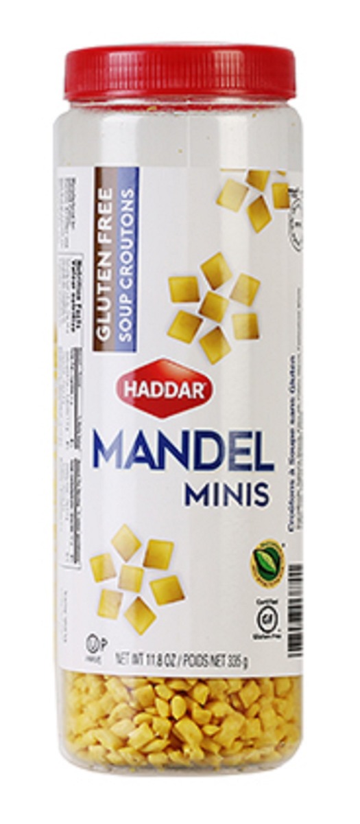 HADDAR: Croutons Mini Mandel Gluten Free, 11.8 oz - 0077028068701