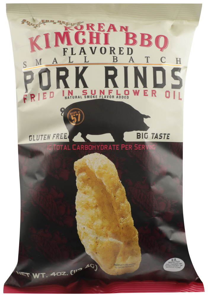 SOUTHERN RECIPE SMALL BATCH: Pork Rind Kimchi BBQ, 4 oz - 0077079004017
