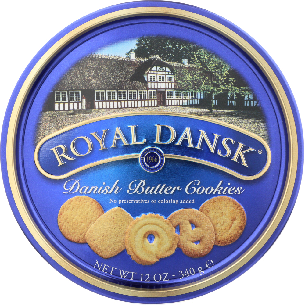  Royal Dansk Danish Cookie Selection, No Preservatives or Coloring Added, 12 Ounce  - hint