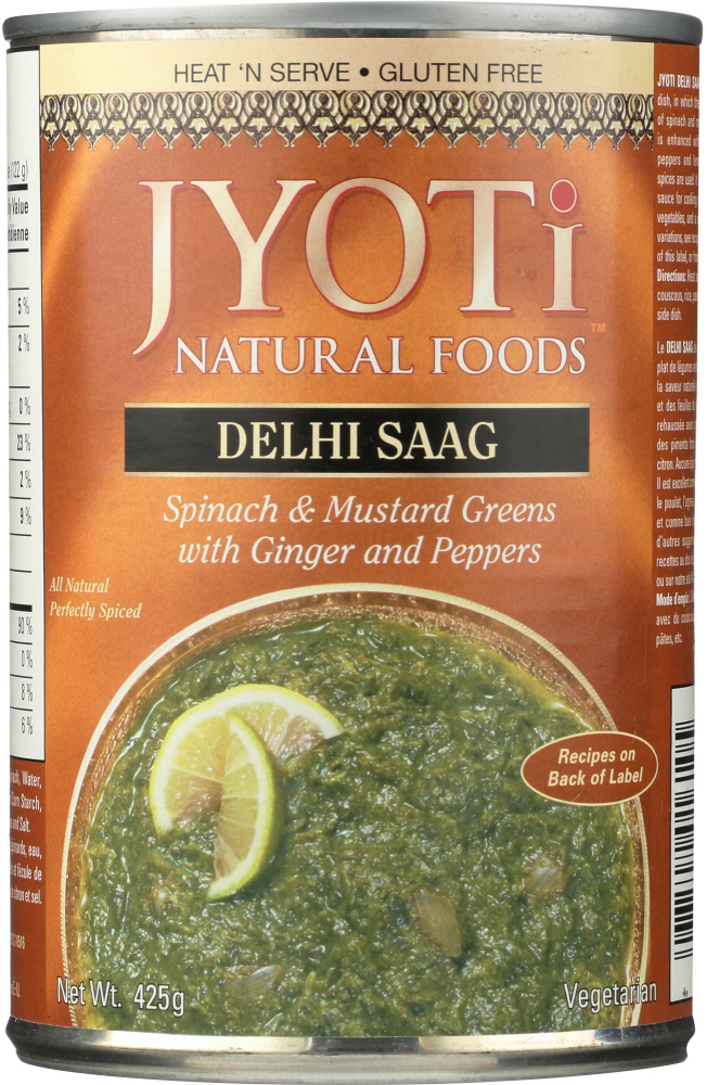 JYOTI: Delhi Saag Gluten Free, 15 oz - 0077502016105