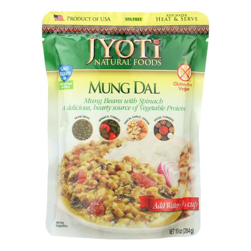 Jyoti Cuisine India Mung Dal With Spinach - Case Of 6 - 10 Oz. - 0077502300013