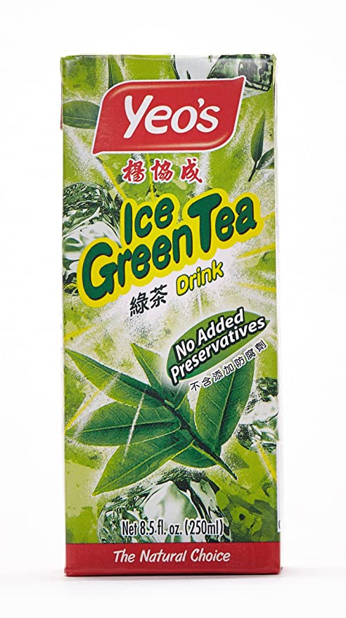 Yeo's Ice Green Tea Drink (Pack of 24) - 077521717465