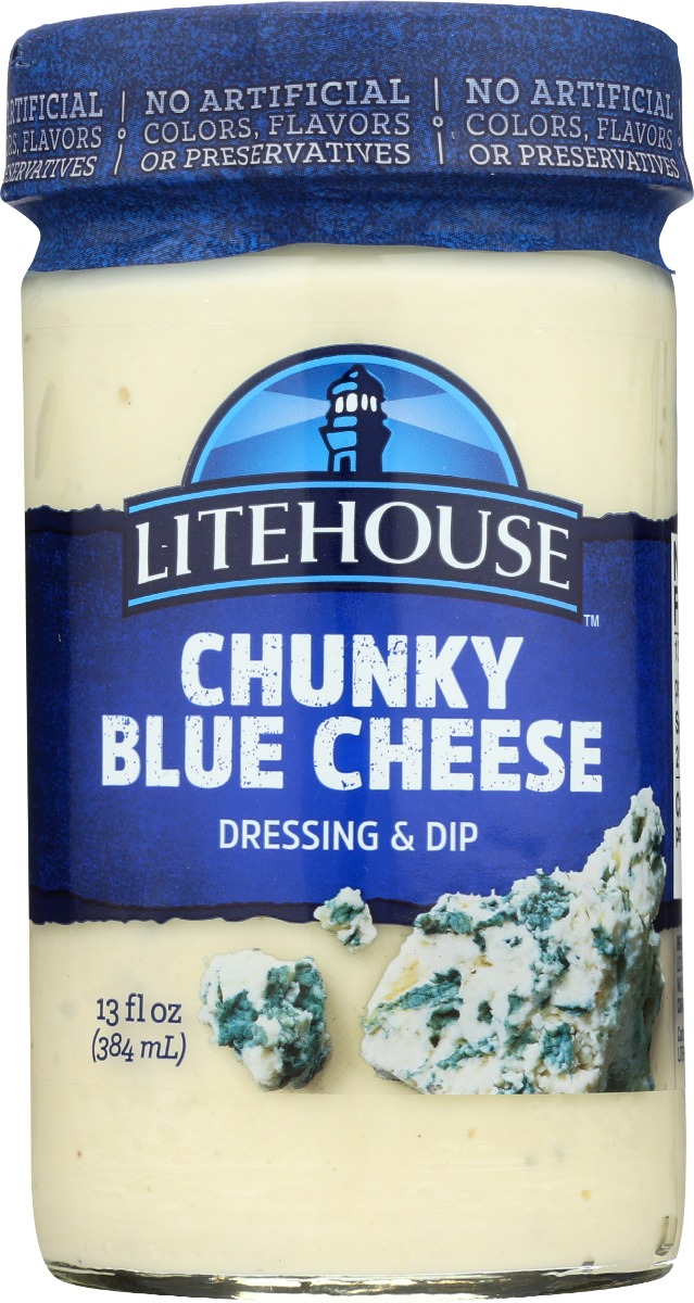 LITEHOUSE: Chunky Blue Cheese Dressing and Dip, 13 oz - 0077661003169