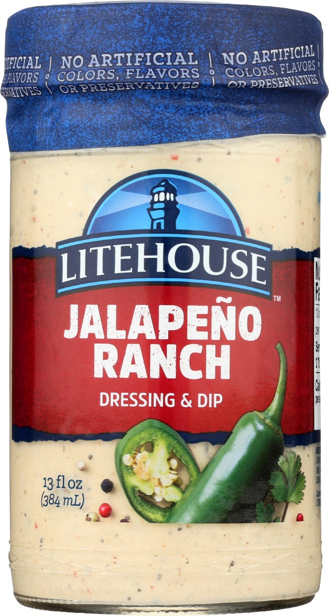LITEHOUSE: Jalapeno Ranch Dressing and Dip, 13 oz - 0077661029138