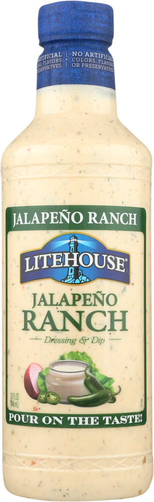 LITEHOUSE: Jalapeno Ranch Dressing and Dip, 32 oz - 0077661133781