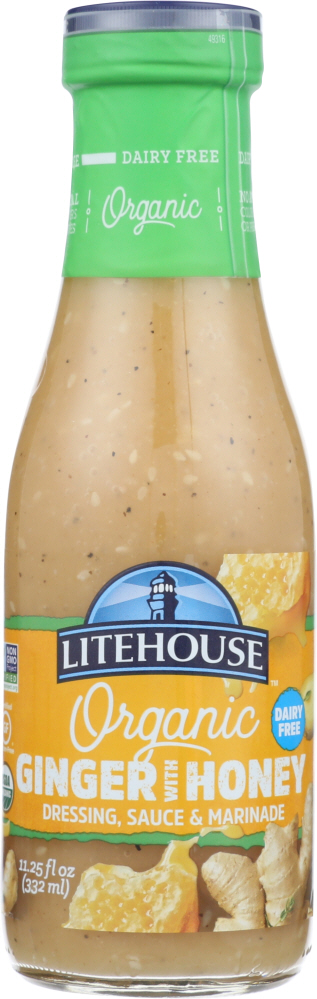 LITEHOUSE: Organic Ginger with Honey Dressing, Sauce and Marinade, 11.25 fl oz - 0077661157572