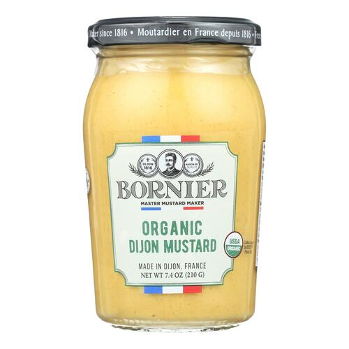 Bornier - Mustard - Organic Dijon - Case Of 6 - 7.4 Oz - 077916221744