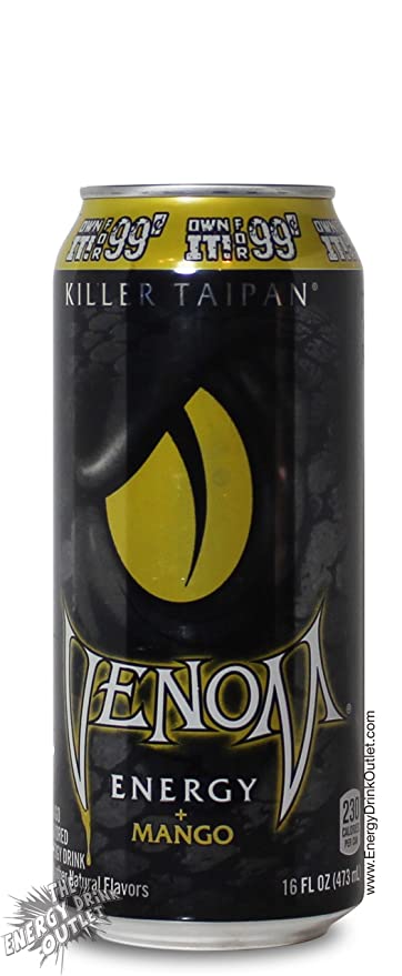 Venom, Killer Taipan, Energy Drink, Mango - 078000023763