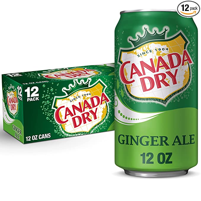 Canada Dry Ginger Ale Soda, 12 fl oz cans, 12 pack  - 078000152166