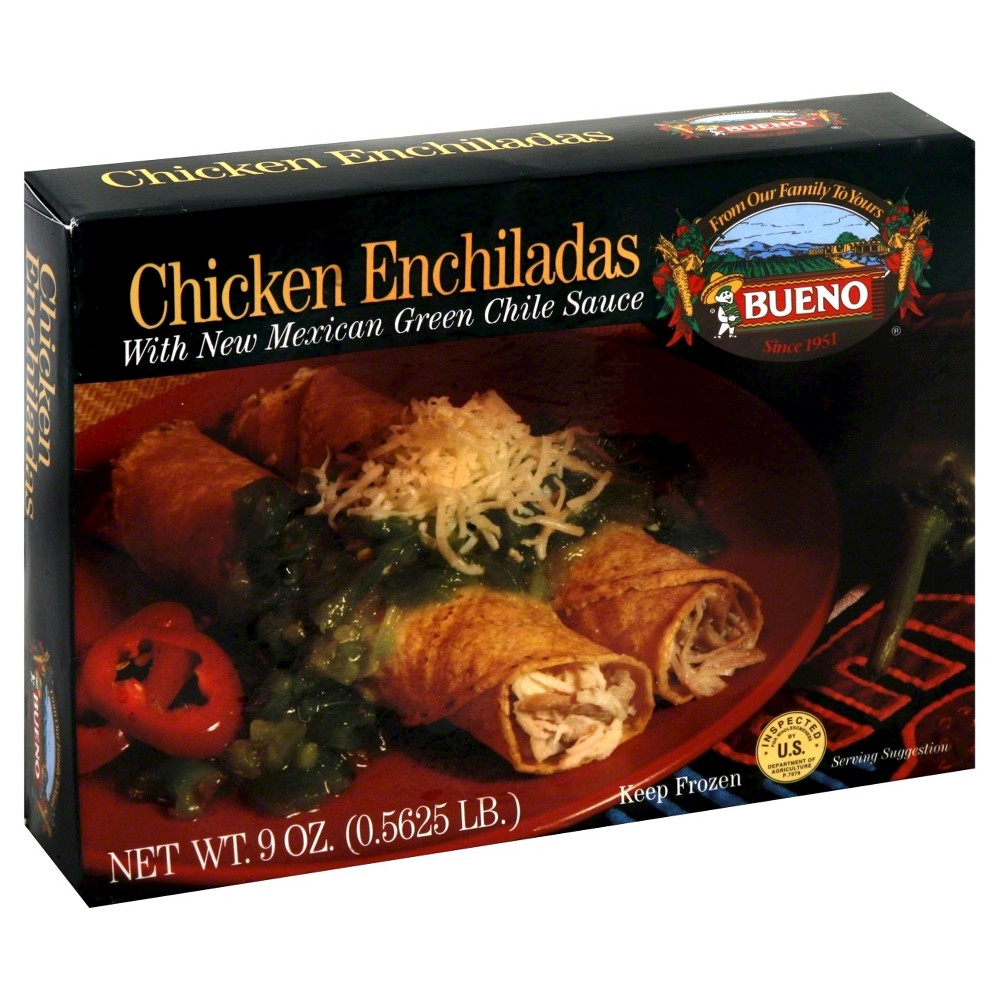 BUENO: Green Chile Chicken Enchiladas, 9 oz - 0078004161515