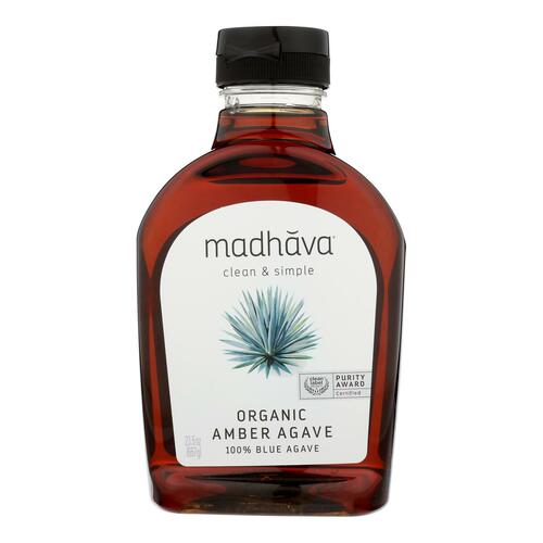 Madhava Honey Organic Agave Nectar - Amber - Case Of 6 - 23.5 Oz. - 078314212358