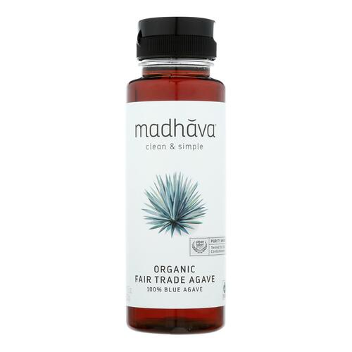 MADHAVA: Organic Fair Trade Raw Blue Agave, 11.75 oz - 0078314321753