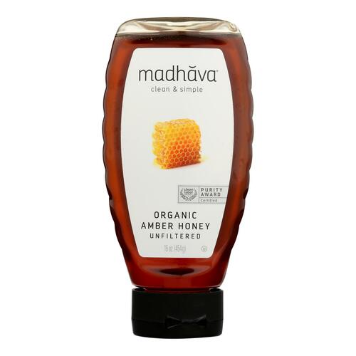 Organic unfiltered amber honey - 0078314500035