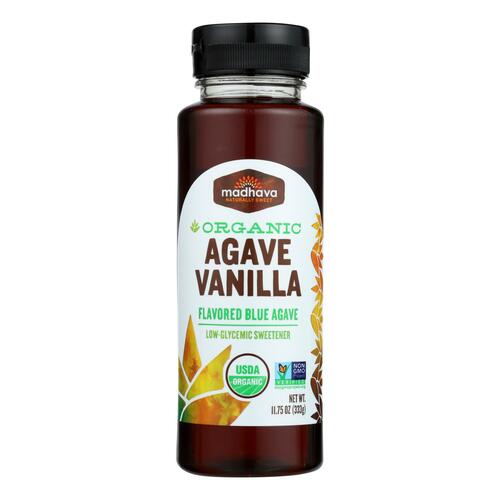 Madhava Honey Organic Agave Nectar - Vanilla - Case Of 6 - 11.75 Fl Oz. - 078314711752