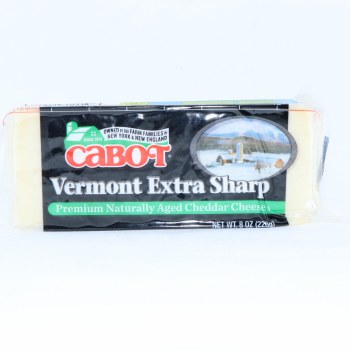 Cabot, premium extra sharp aged cheddar cheese - 0078354703182