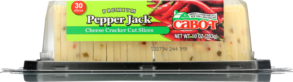 Cabot, Premium Cracker Cut Slices Pepper Jack Cheese - 078354713730