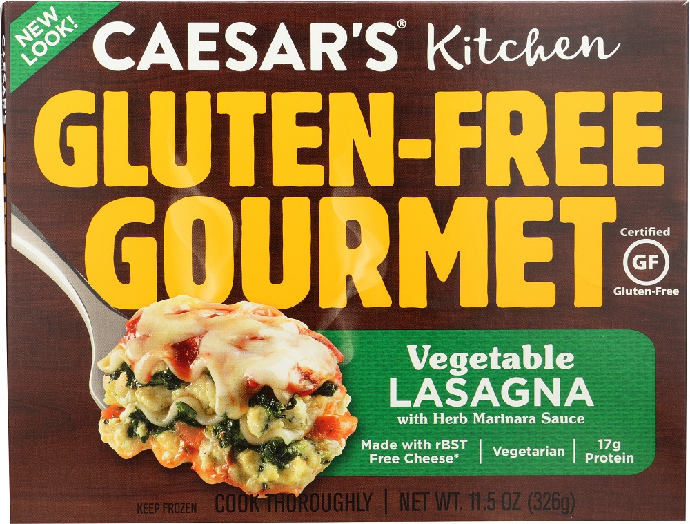 CAESARS KITCHEN: Vegetable Lasagna with Herb Marinara Sauce, 11.5 oz - 0078411121072