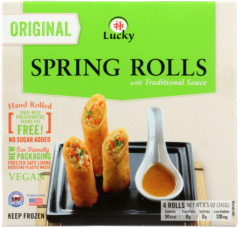 LUCKY FOODS: Original Flavor Spring Rolls, 8.5 oz - 0078487452711