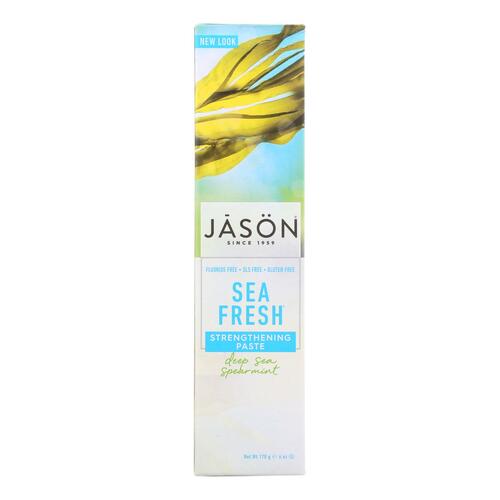 JASON: Sea Fresh Antiplaque & Strengthening Toothpaste Deep Sea Spearmint, 6 oz - 0078522015109