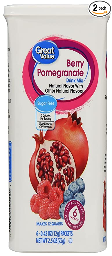 Great Value, Drink Mix, Berry Pomegranate - 078742025421