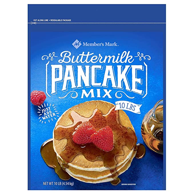  Buttermilk Pancake Mix, Members Mark 10 Pound Bag Waffles Pancakes  - 078742180854