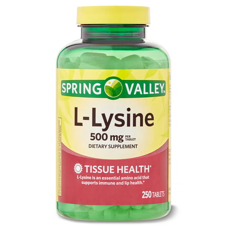 Spring Valley L-Lysine Dietary Supplement 500 mg 250 count - 078742499239