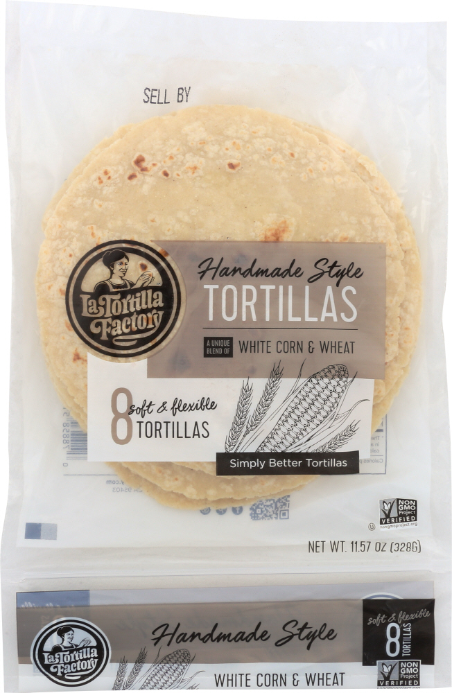 LA TORTILLA: Factory Handmade White Corn Tortillas, 11.57 oz - 0078858510118