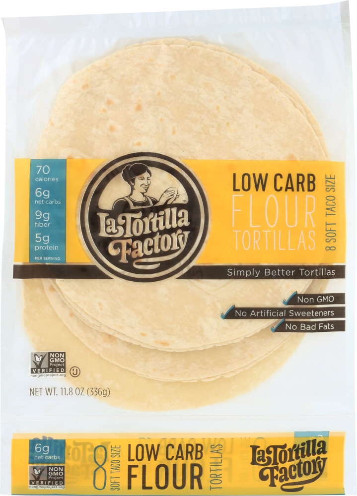 LA TORTILLA FACTORY: Low Carb Flour Tortillas 11.8 Oz - 0078858520322