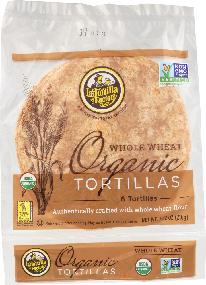 Whole Wheat Organic Tortillas - 078858520964