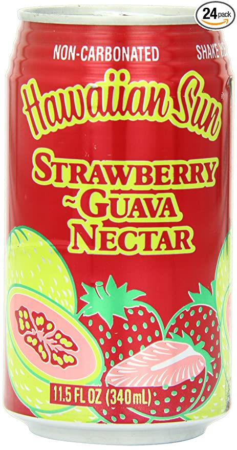  Hawaiian Sun Nectar, Strawberry-Guava, 11.5-Ounce (Pack of 24)  - 079800100043